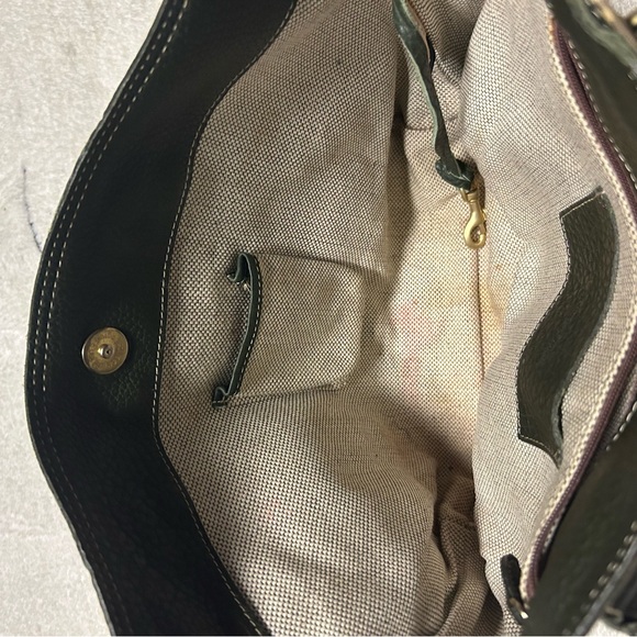 Dooney & Bourke brown/cream small shoulder purse - Picture 6 of 6